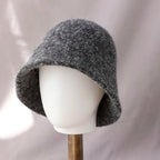 Cappello da pescatore da donna, cappello da pescatore pieghevole in lana per la stagione fredda, cappello da pescatore vintage, berretto da viaggio morbido e caldo