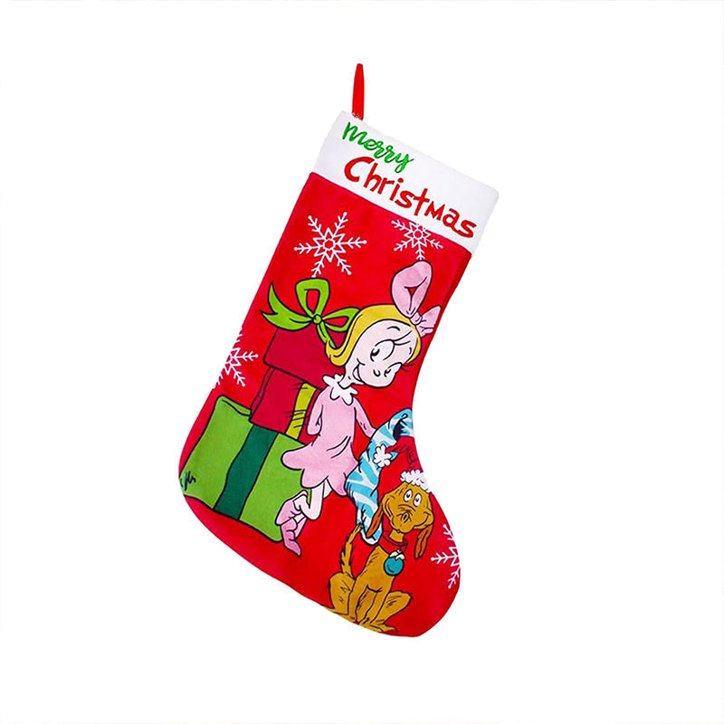 Calze di Natale verdi Decorazioni natalizie