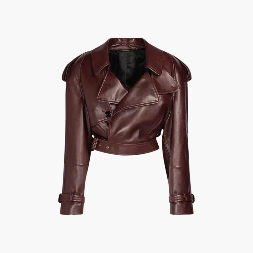 Giacca da donna alla moda con colletto a bavero elegante e confortevole