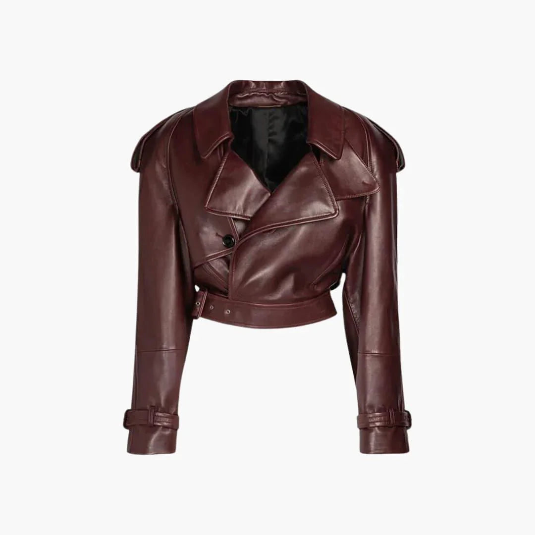 Giacca da donna alla moda con colletto a bavero elegante e confortevole