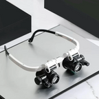 Occhiali ingranditori professionali con luce LED e 3 livelli di ingrandimento