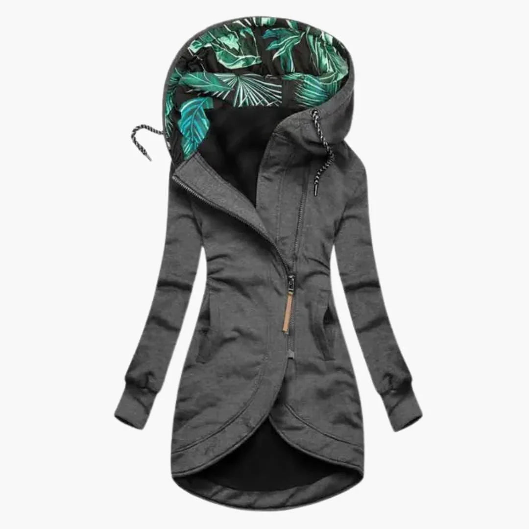 Elegante giacca invernale da donna con protezione dalle intemperie, calda ed elegante