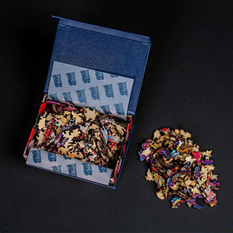 Puzzle 3D con animali in legno