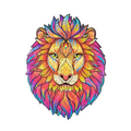 Puzzle con leone in legno
