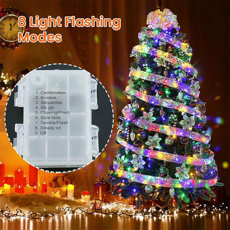 Luci decorative dell'albero di Natale del nastro