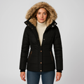 Cappotto invernale Nordelle | Capispalla trapuntato con cappuccio isolante per donna