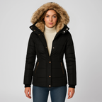 Cappotto invernale Nordelle | Capispalla trapuntato con cappuccio isolante per donna