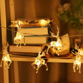 ReindeerGlow - Stringa di luci natalizie a LED da 1,5 m per allegria festiva