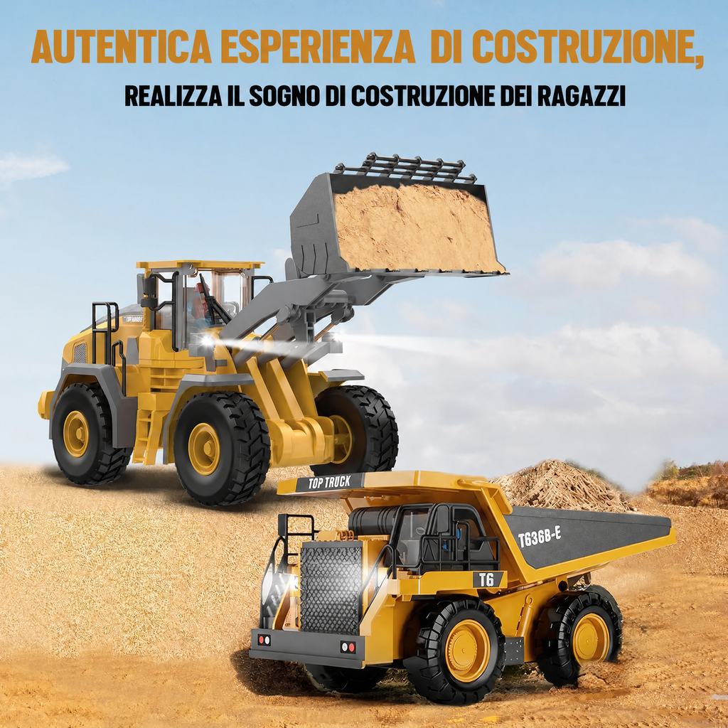 Set di costruzione RC con 4 veicoli