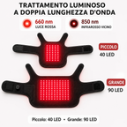 Pettorina a luce rossa per cani e gatti – 660nm + 850nm vicino infrarosso per comfort di schiena, anche, articolazioni e