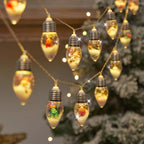 Luci a LED per palle di neve | 10 palline bianche calde | Decorazione di Natale e Capodanno