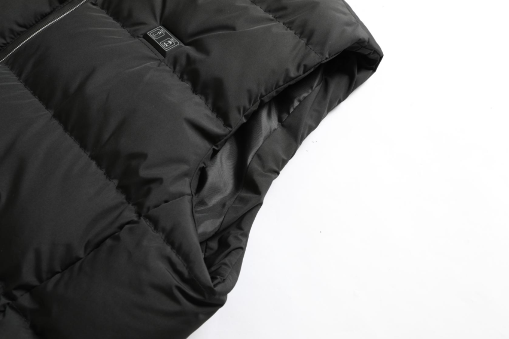 Giacca unisex riscaldata con materiale termico e idrorepellente regolabile