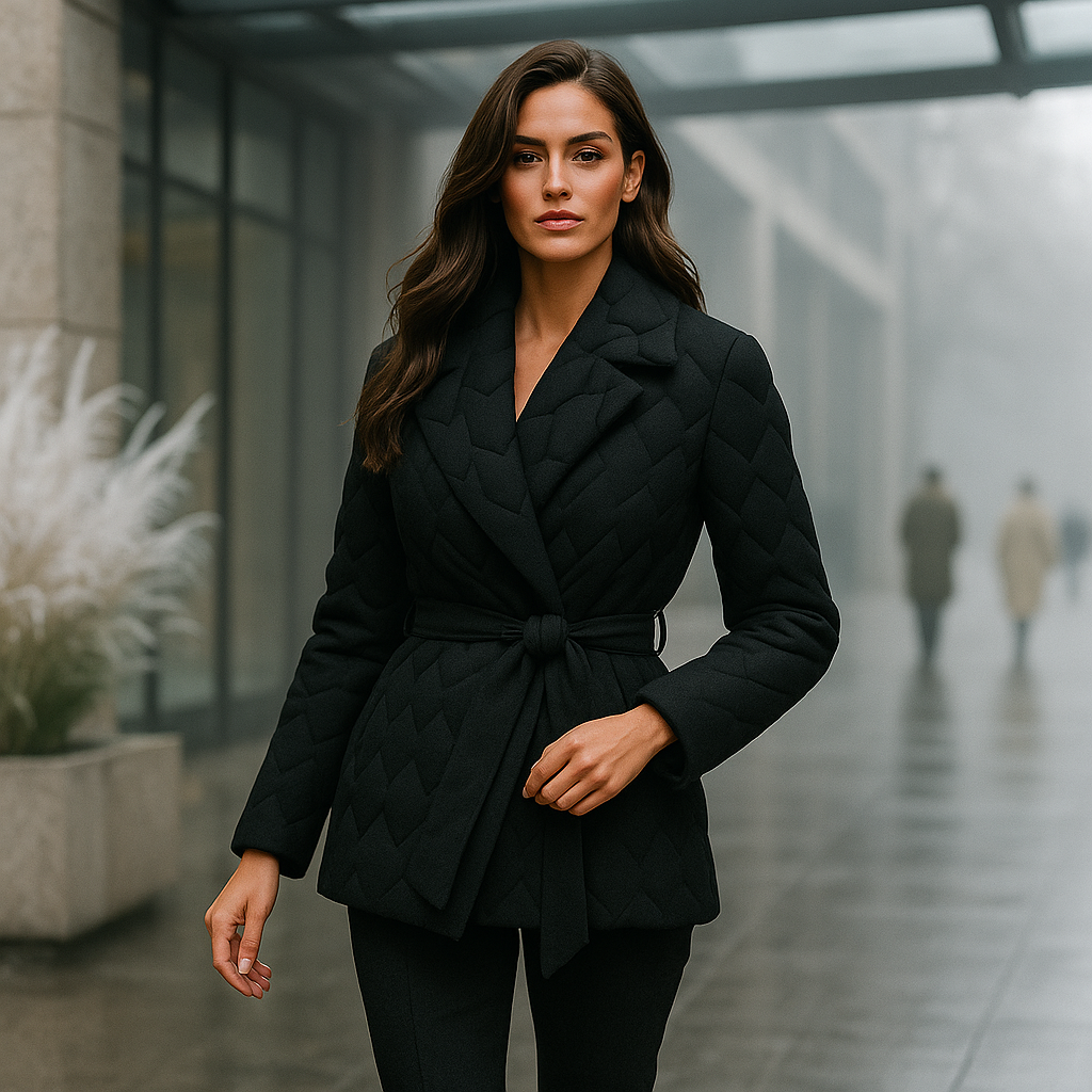 Piumino da donna chic con cintura: comodo e alla moda