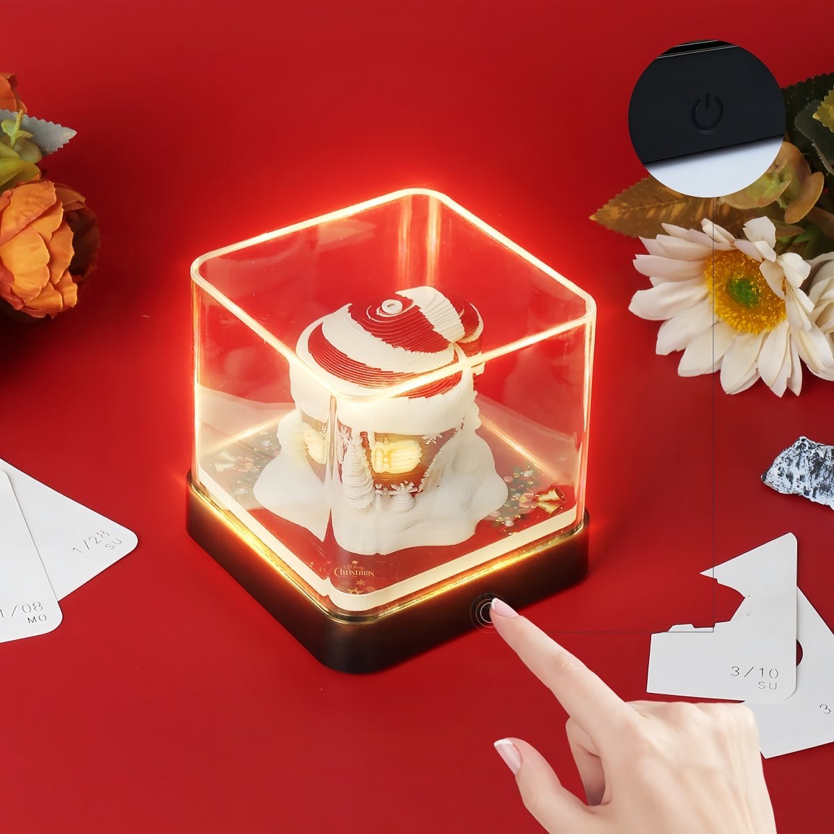 Calendario magico 2026 | Cappello natalizio luminoso