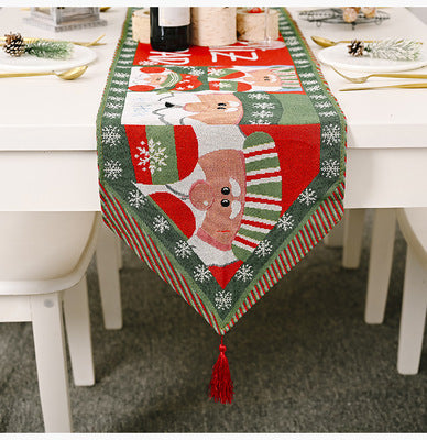 Decorazioni natalizie per decorazioni da tavola in stoffa per maglieria