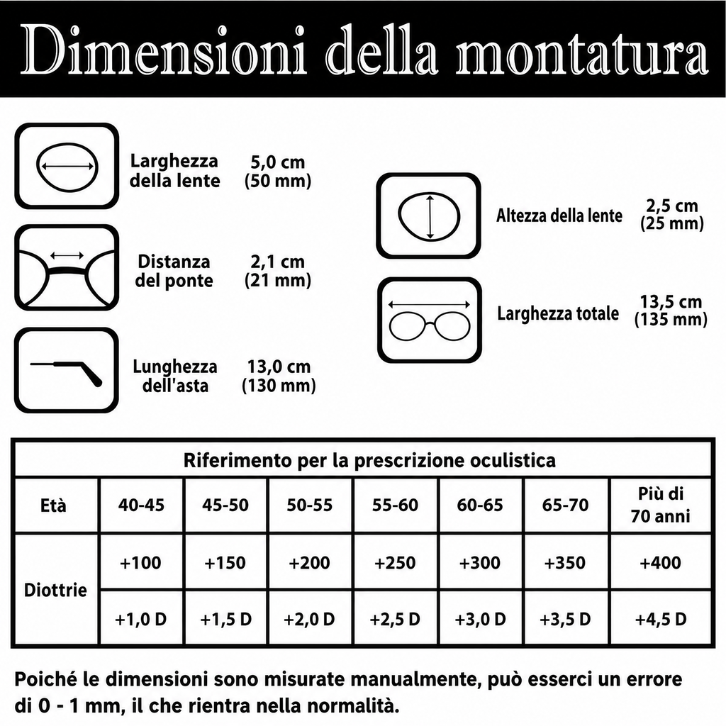 Occhiali da lettura pieghevoli - Portatili con custodia