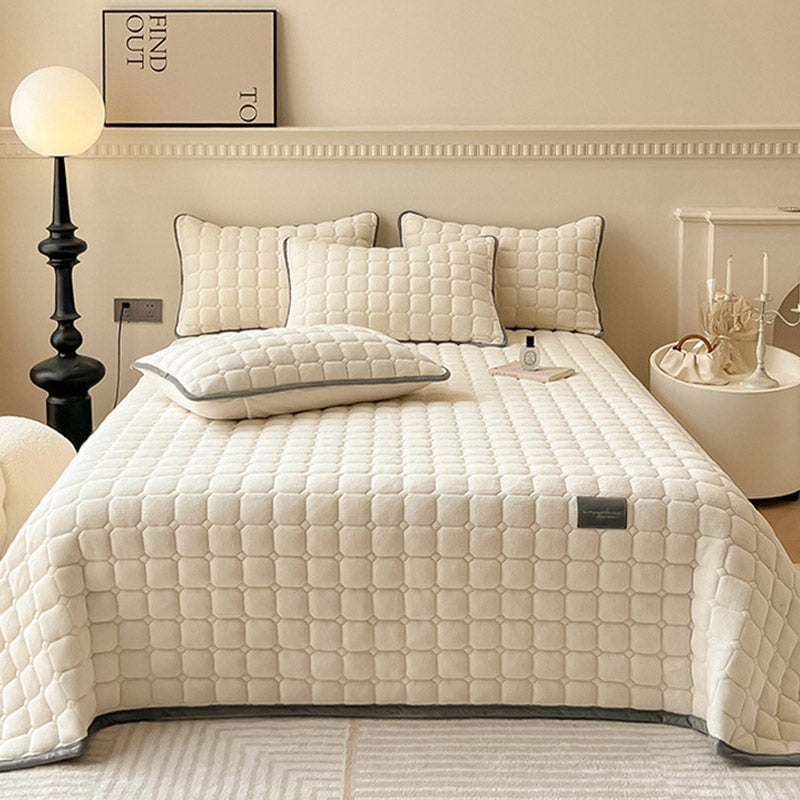 Coperta moderna morbida con trama quadrata | Elegante copriletto soffice e copridivano