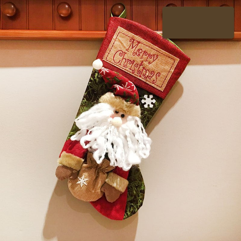 Decorazione natalizia regalo calza di Natale