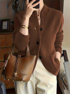 Dames Gebreide Sweater Met Opstaande Kraag | Comfortabel En Tijdloos
