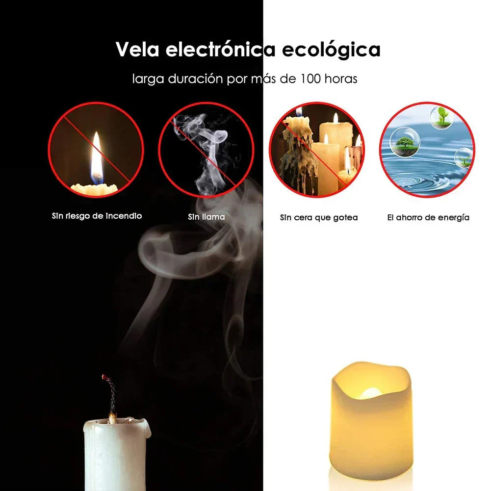 Candele LED senza fiamma per un'atmosfera accogliente - Lumos