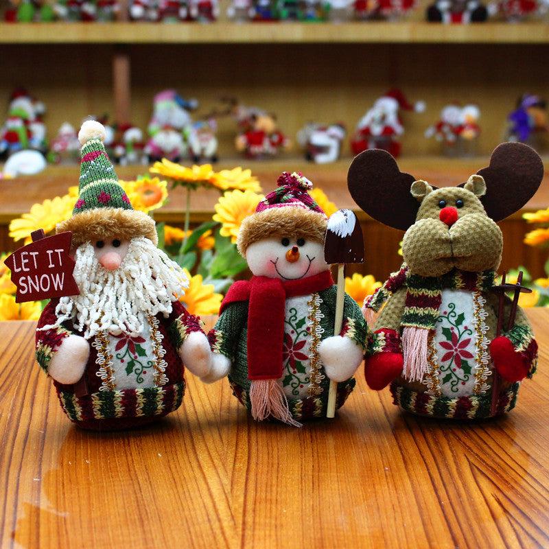 Decorazioni per Natale: un pupazzo di neve, una renna o un vecchio - Realizzate in feltro