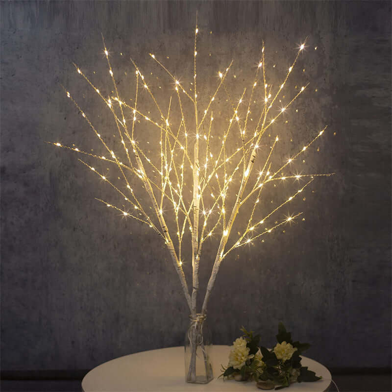 Luci decorative a LED per albero di betulla di Natale