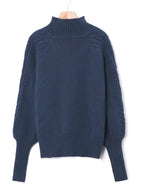Dames Gebreide Pullover met Halfhoge Kraag | Elegante e confortevole