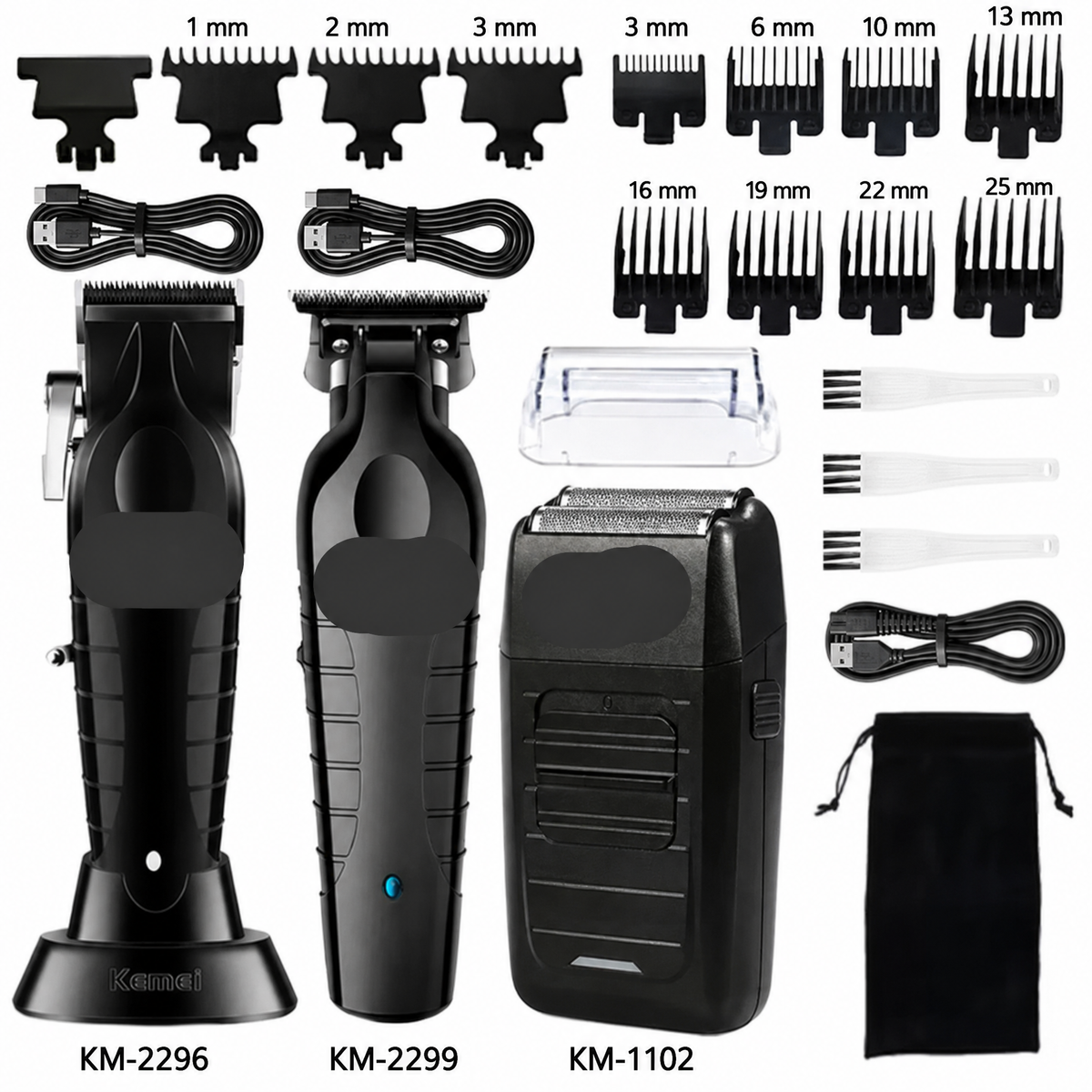 Kit professionale da uomo tagliacapelli e rasoio elettrico