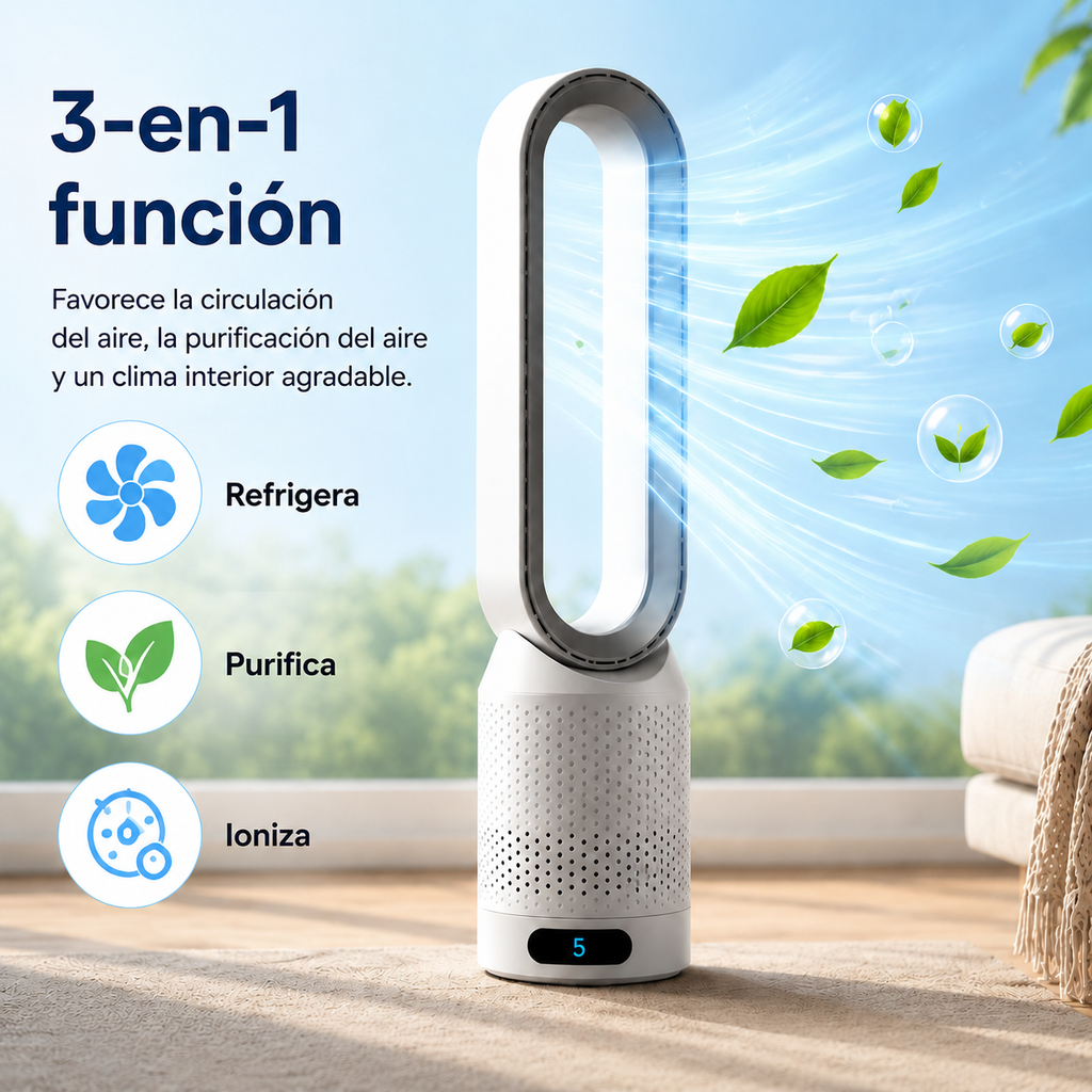 Raffrescatore d'aria 3 in 1 AirPure che purifica e ionizza