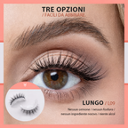 Ciglia autoadesive impermeabili e riutilizzabili