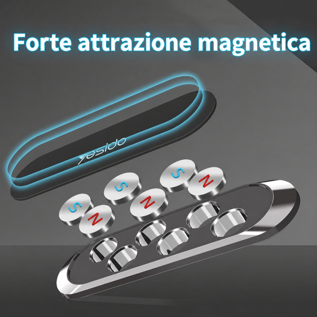 Potente supporto magnetico per telefono - Nessuna foratura necessaria