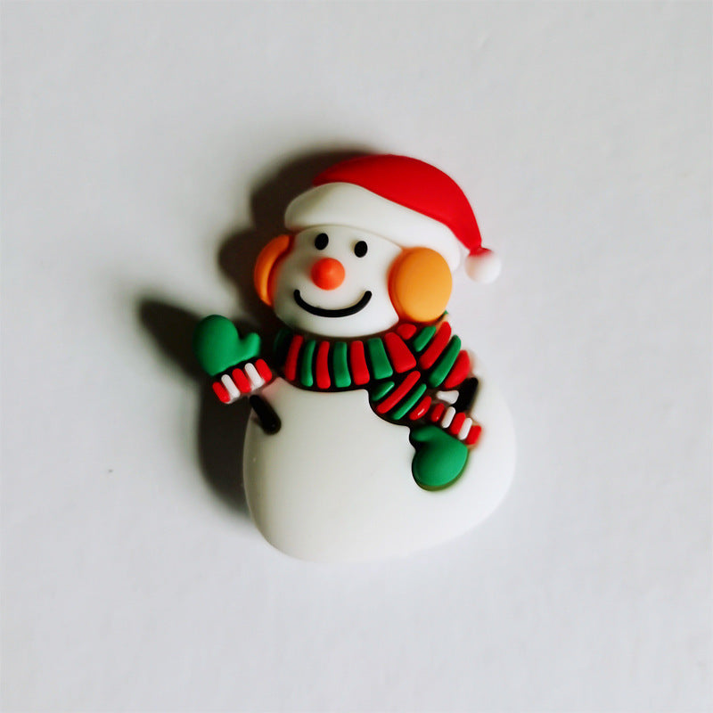 Ornamenti per la decorazione della torta di Natale in plastica morbida
