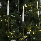Luci dell'albero di Natale con candele LED tremolanti