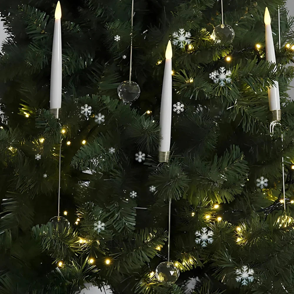 Luci dell'albero di Natale con candele LED tremolanti