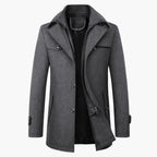 Cappotto classico in lana da uomo. Elegante e caldo per l'inverno