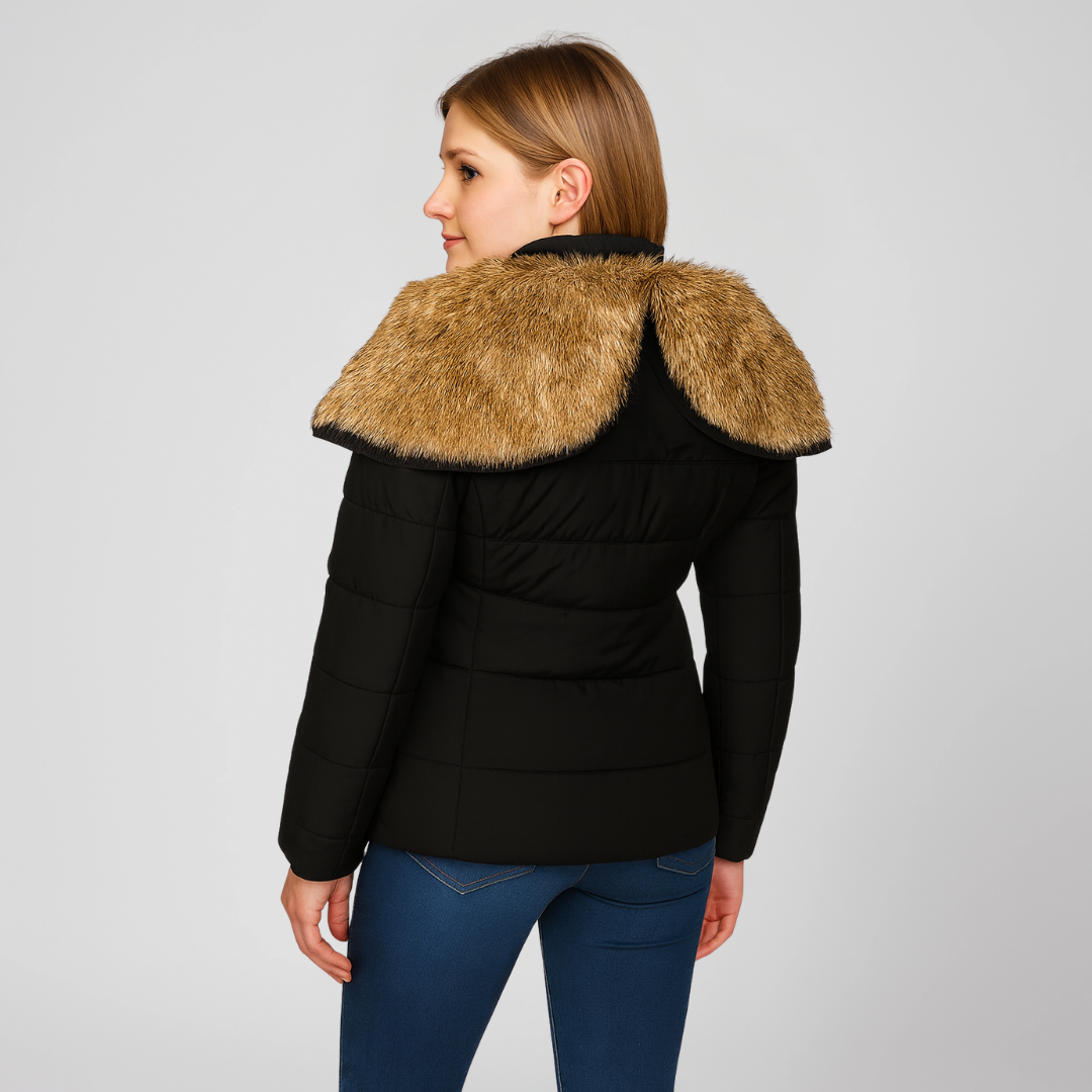Cappotto invernale Nordelle | Capispalla trapuntato con cappuccio isolante per donna