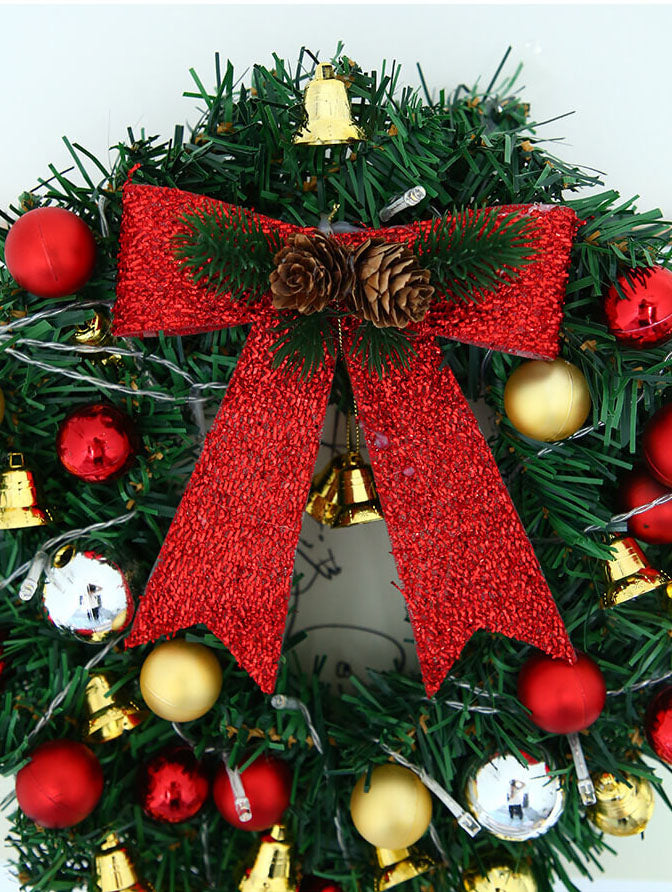 Ghirlanda di Natale Rami Campane Luci natalizie Luci decorative a corda