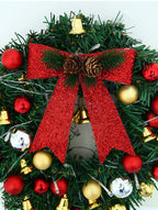 Ghirlanda di Natale Rami Campane Luci natalizie Luci decorative a corda