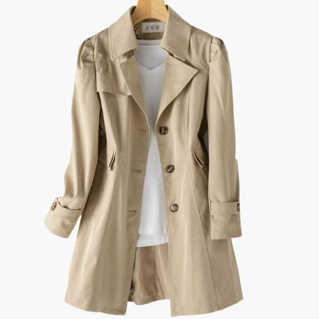 Trench con cappuccio da donna