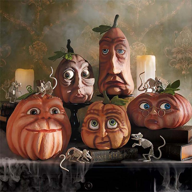 Interessante decorazione di zucca
