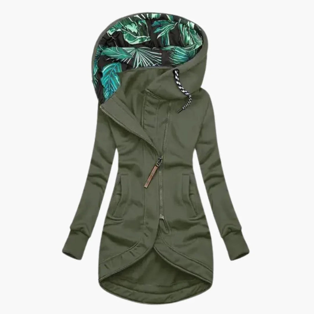 Elegante giacca invernale da donna con protezione dalle intemperie, calda ed elegante