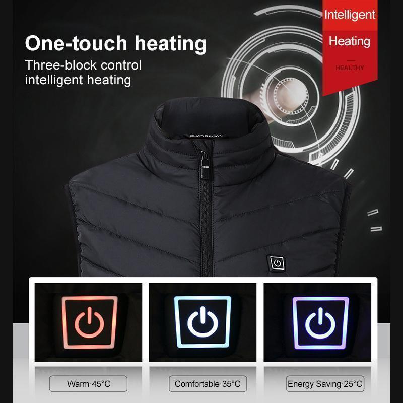 Gilet riscaldato a calore istantaneo