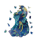 Puzzle 3D con animali in legno