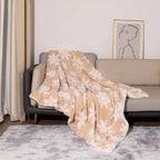 Coperta natalizia in lana per divano e letto