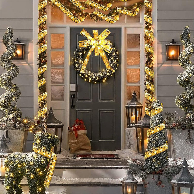 Luci decorative dell'albero di Natale del nastro