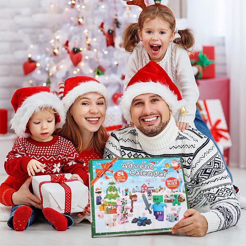 Calendario dell'Avvento Natale 2024 Compreso di 29 Personaggi