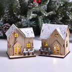Lanterne Natalizie FrostGlitter - Incantevole Decorazione Natalizia a forma di Casa per un'Atmosfera Magica