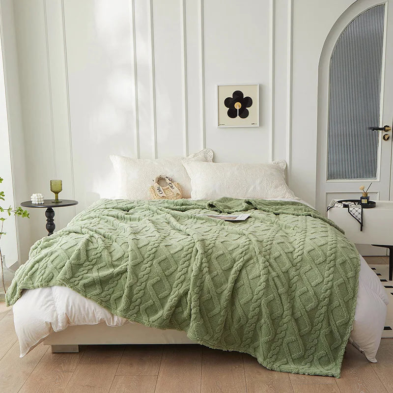 Coperta double face in lana