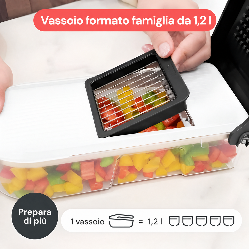 Set tritatutto manuale per alimenti e verdure