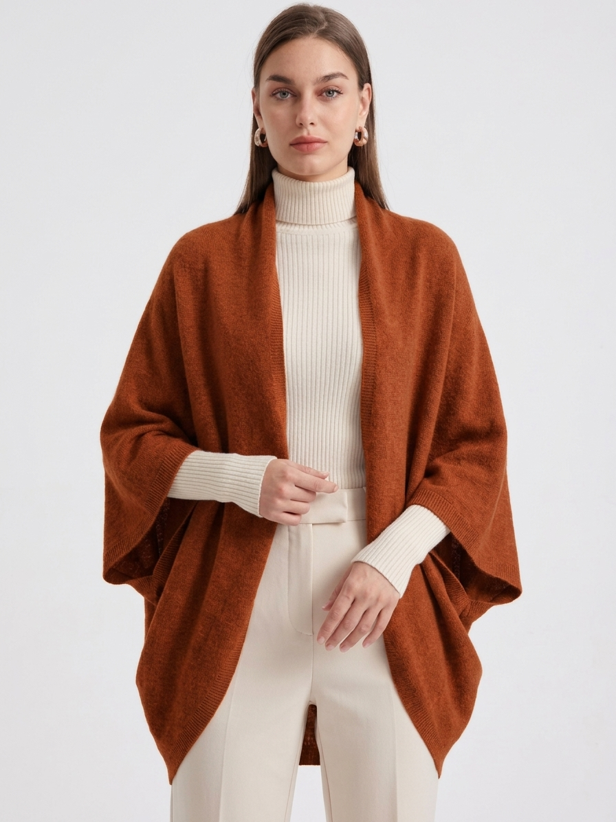 Cosy Wool Wrap - Gilet da donna